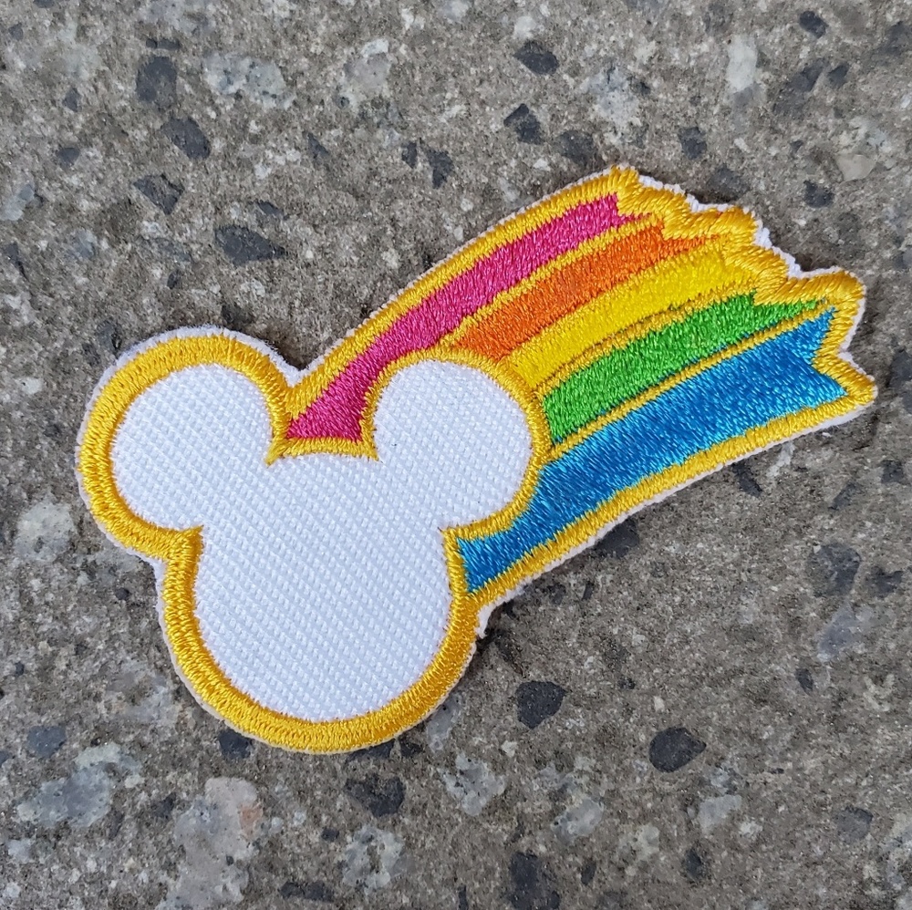 Mickey Mouse rainbow patch